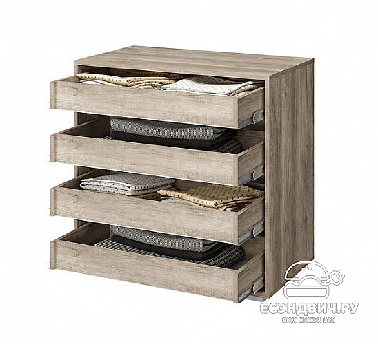 Комод L "Тимми" (Дуб каньон/Графит нубук) /BTS/Нм КМ-09