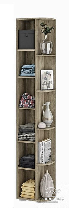 Пенал 0,4 угловой "Тимми" (Дуб каньон/Графит нубук) /BTS/Нм ПН-15