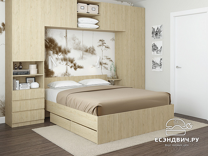 Кровать 1600 "Depo apart" (Пикард) D_Dp