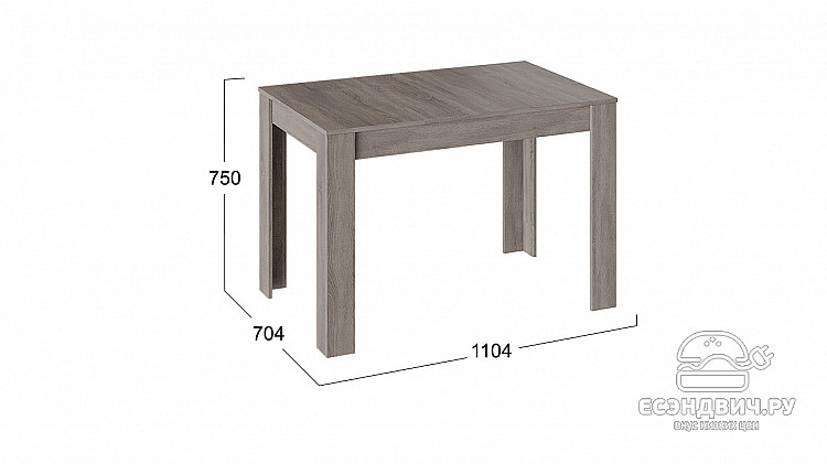 Стол "Garold" (Дуб Сонома трюфель) -Tr-Гн