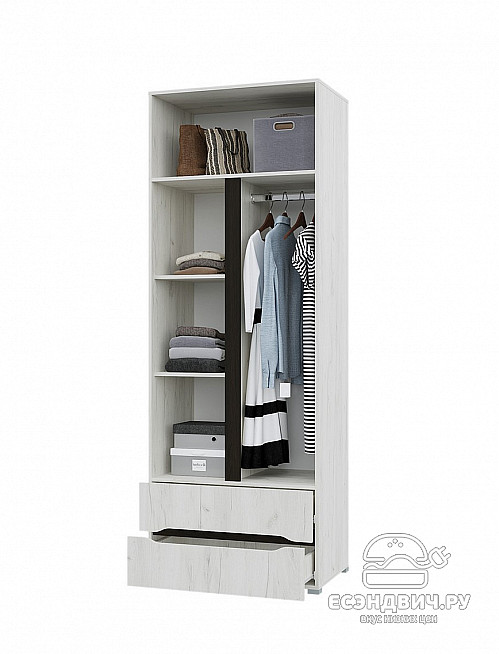 Спальный гарнитур 4 предм. 1,6/2 "Сеул" (Венге/Крафт белый/Зеркало) /Gnt/Вг1