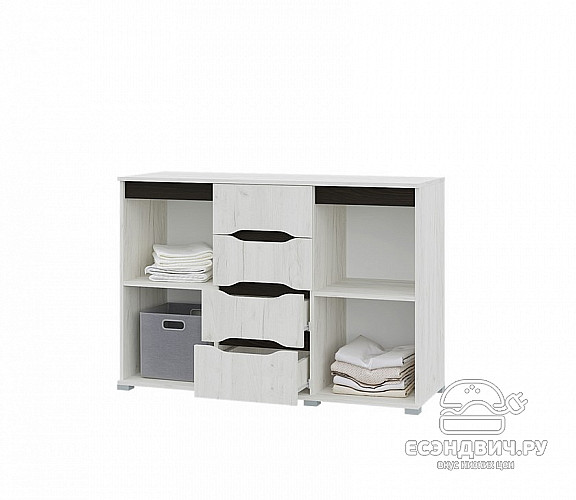 Комод 1,2 "Сеул" (Венге/Крафт белый) /Gnt/Вг