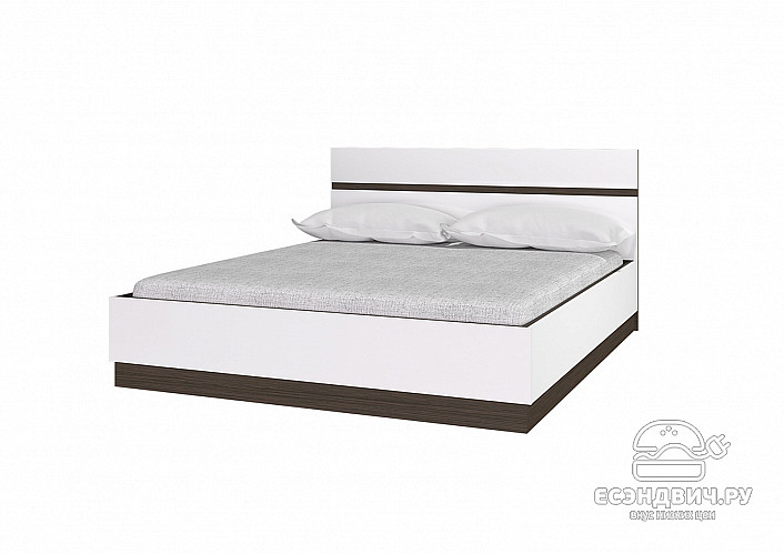 Спальный гарнитур 6 предм. 1,6/3Д/1Д/2Д "Алисия" (МДФ) (Венге/Белый глянец) /Gnt/Вгс6