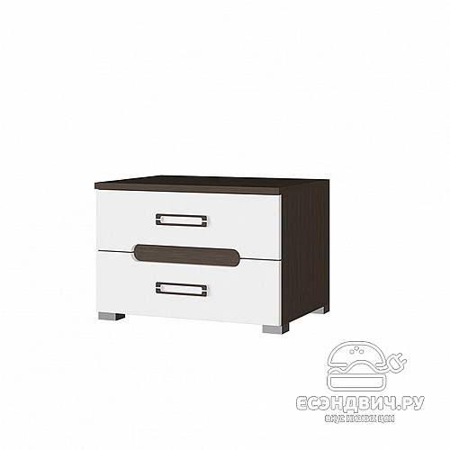 Спальный гарнитур 6 предм. 1,6/3Д "Алисия" (МДФ) (Венге/Белый глянец) /Gnt/Вгс5