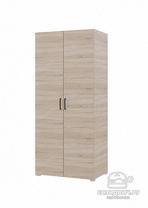 Шкаф 2-х дв. 0,8/1,83 "Сандро" (Сонома) /Gnt/Vr