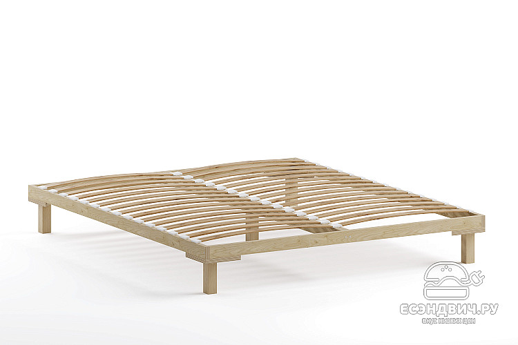 Кровать 1200 с ортопед.осн. "Аллегро" (Массив дерева)-Dmk/Кн