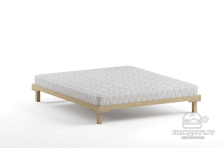 Кровать 1600 с ортопед.осн. "Аллегро" (Массив дерева)-Dmk/Кн