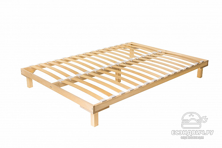 Кровать 1600 с ортопед.осн. "Аллегро" (Массив дерева)-Dmk/Кн