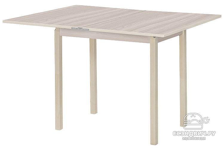 Стол раскладной "Ника" (Ясень шимо светлый)/Эл