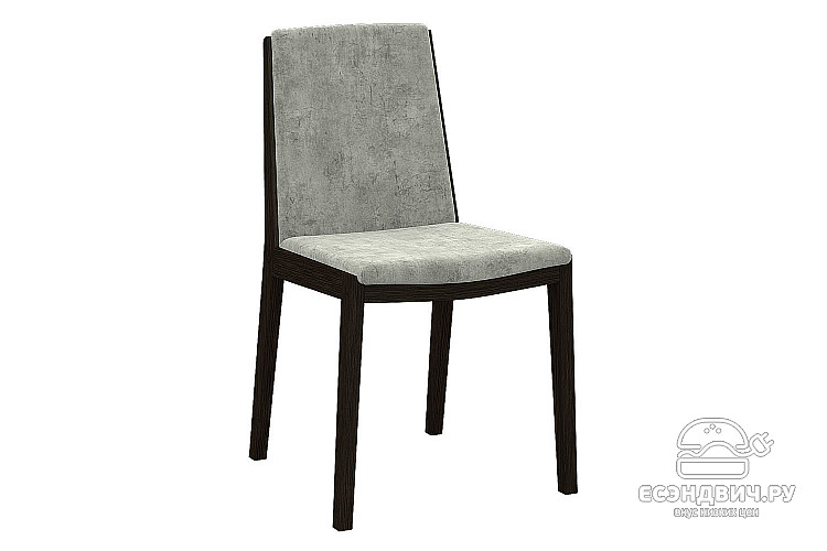 Стул "Молли" (Велюр Fresca dove/Дерево цвет Венге)/Эл