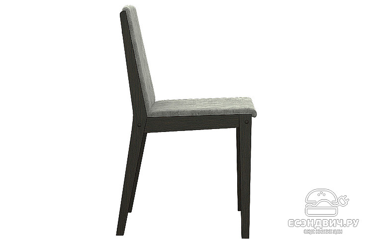 Стул "Молли" (Велюр Fresca dove/Дерево цвет Венге)/Эл