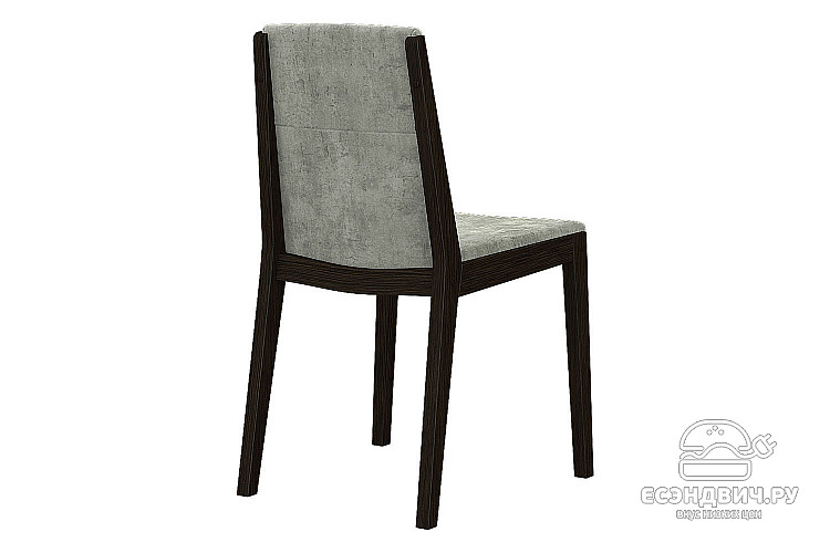 Стул "Молли" (Велюр Fresca dove/Дерево цвет Венге)/Эл