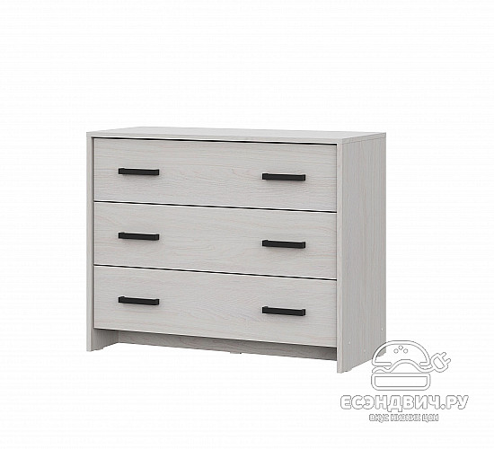 Комод 3 ящ. "Ромбус" (Ясень Анкор светлый) SV/NNM