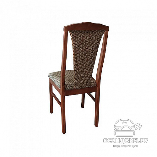 Стул S "Comfort"(Массив дерева)(Вишня/Жаккард Агата коричневый)/Vs/С4а