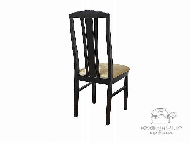 Стул N "Comfort"(Массив дерева)(Черный/Жаккард Андрис бежевый)/Vs/С3