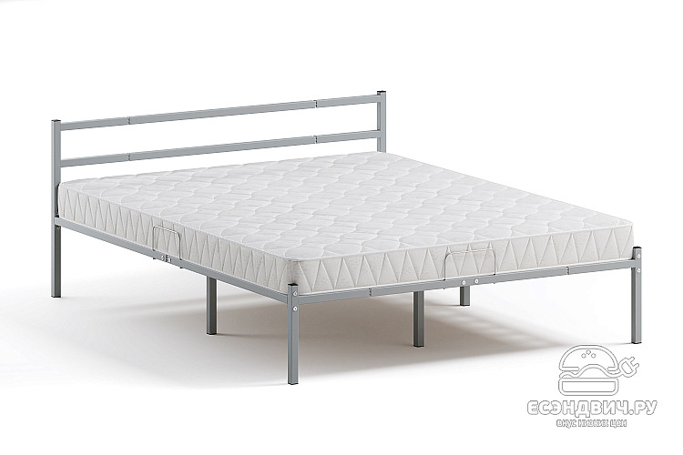 Кровать 1800 с ортопед.осн. лофт "Аллегро" (Металл серый)-Dmk/Лф