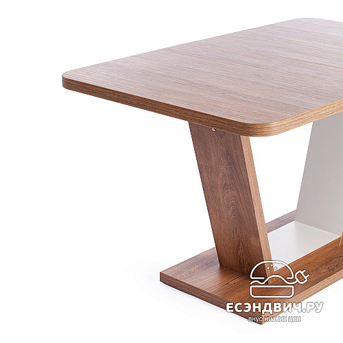 Стол раздвижной "Вокс" (Дуб Канзас/Пепел) Tch/19125