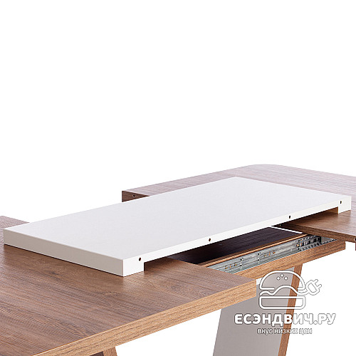 Стол раздвижной "Вокс" (Дуб Канзас/Пепел) Tch/19125