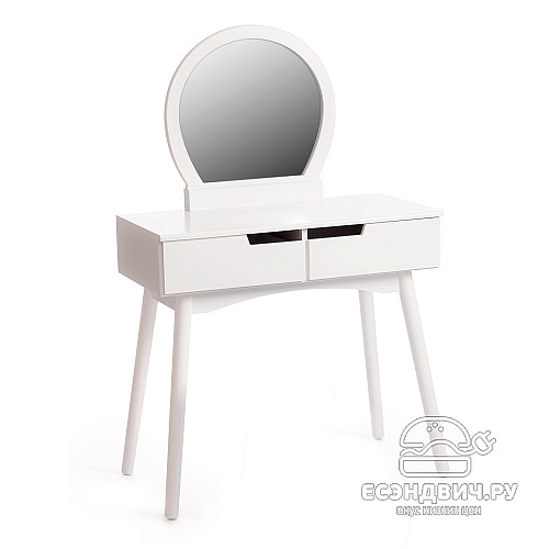 Стол косметический "Бриджит"(МДФ/Дерево цвет белый) Tch/15036