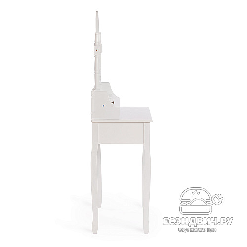 Стол косметический L "Бриджит"(МДФ/Дерево цвет белый) Tch/15035