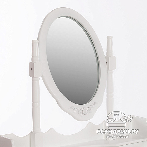 Стол косметический L "Бриджит"(МДФ/Дерево цвет белый) Tch/15035