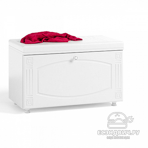 Тумба для обуви 0,8 "Родос"(МДФ)(Белый/Белое дерево)/Vs/АФ-22