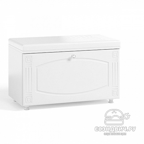 Тумба для обуви 0,8 "Родос"(МДФ)(Белый/Белое дерево)/Vs/АФ-22