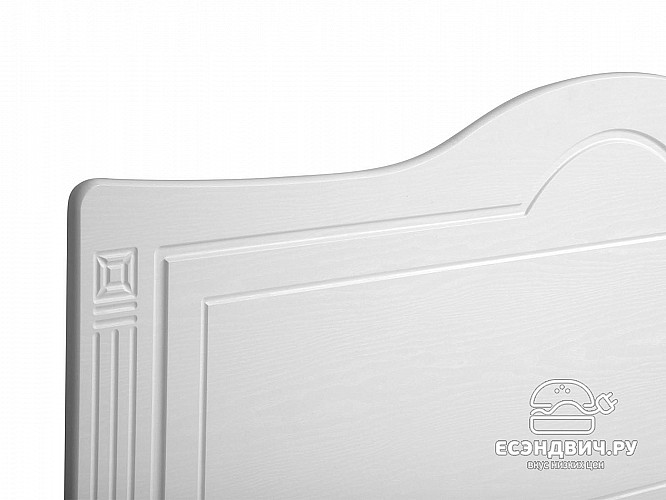 Кровать 1600 с ортопед.осн. "Родос"(МДФ)(Белый/Белое дерево)/Vs/АФ-9