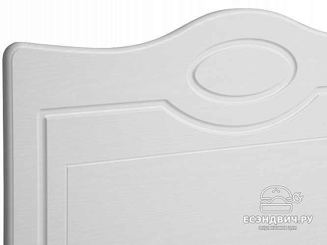 Кровать 900 "Леон"(МДФ)(Белый/Белое дерево)/Vs/МН-10