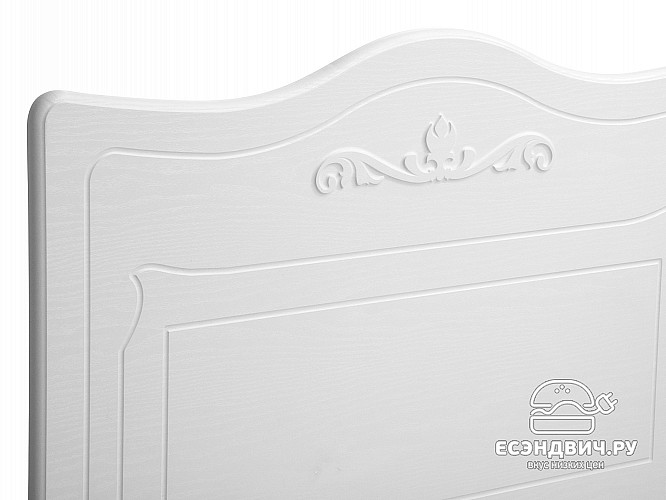 Кровать 900 "Римини"(МДФ)(Белый/Белое дерево)/Vs/ИТ-10