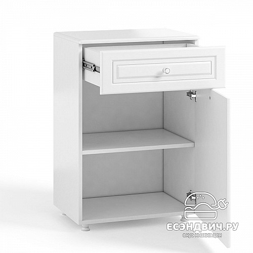 Тумба plus "Родос"(МДФ)(Белый/Белое дерево)/Vs/АФ-27