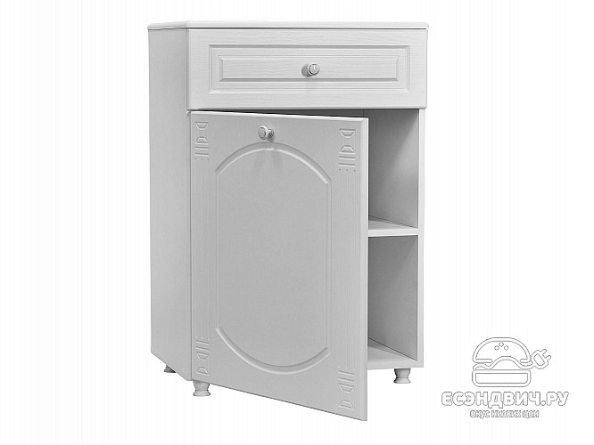 Тумба plus "Родос"(МДФ)(Белый/Белое дерево)/Vs/АФ-27