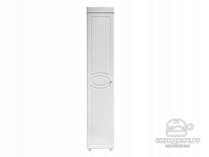 Пенал (560) "Леон"(МДФ)(Белый/Белое дерево)/Vs/МН-33