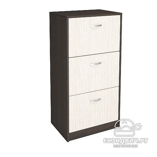 Тумба для обуви L "Беверли" (Венге/Дуб белфорд) -ИЦ/ОБ-2