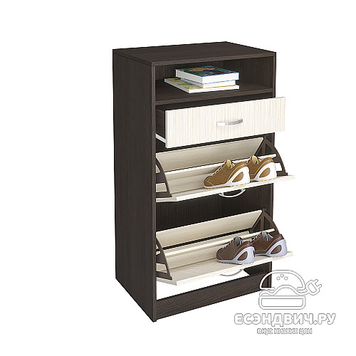Тумба для обуви M "Беверли" (Венге/Дуб белфорд) -ИЦ/ОБ-3