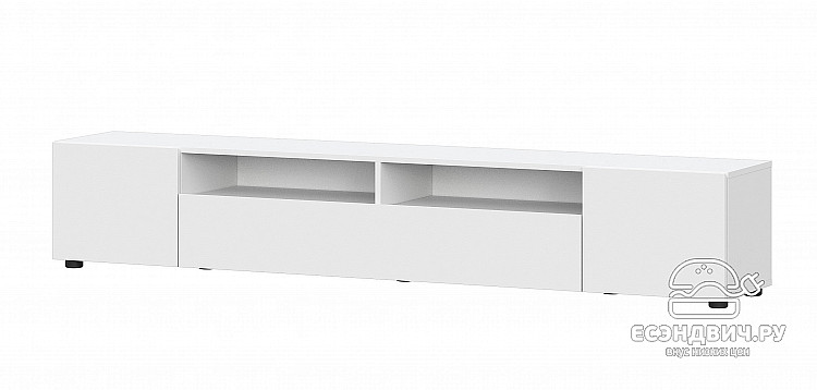 Тумба ТВ 200*36*35 "Atlas" (Белый текстурный ) SV/Tk