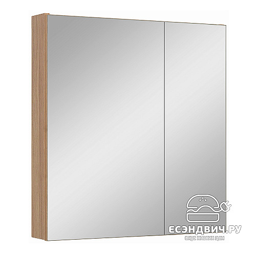 Шкаф 0,6 навесной "Линда"(Дуб серый/Зеркало)-Rn/Ld