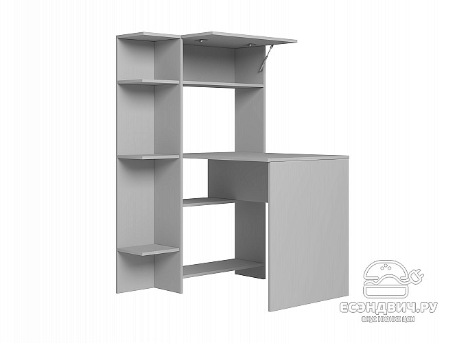 Стол письменный угловой лев. step "Лаворо" (Анкор тёмный/Анкор светлый) D_L3