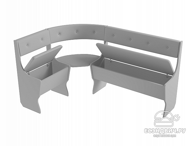 Кухонный уголок bello "Оливьер" (Дуб Французский/Кожзам Native Honey (AT)) -G/Л1