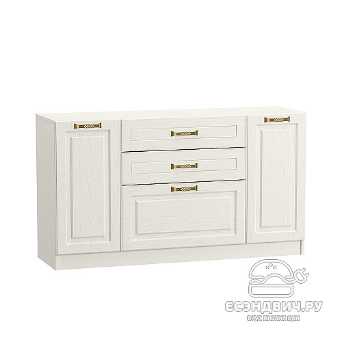 Комод "Лондон"(МДФ)(Белое дерево/Ясень ваниль)/Mb/Lvp