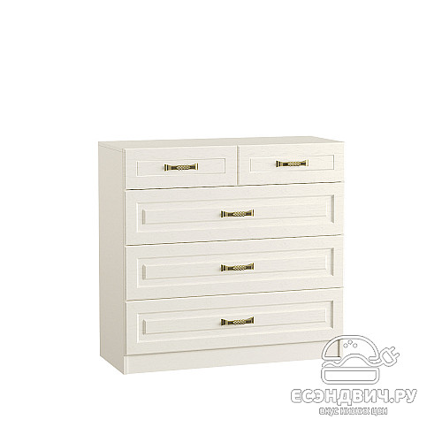 Комод S "Лондон"(МДФ)(Белое дерево/Ясень ваниль)/Mb/Lvp_10.103.01