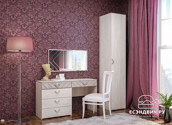 Пенал 0,43 "Амелия"(Шёлковый камень)/Mb/Aml_08.49