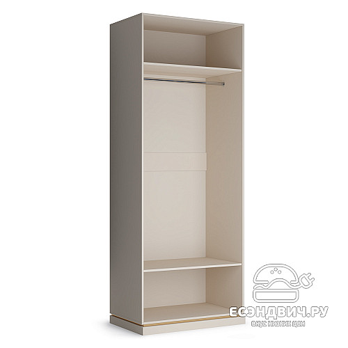 Шкаф 0,9 "Маргарет" (Сатин/Зеркало) -Kr/Kpr