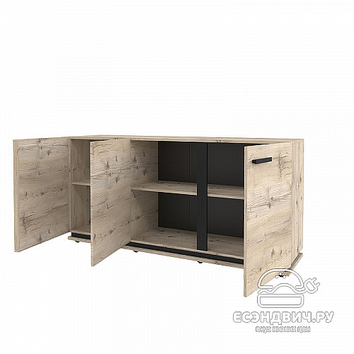 Тумба "Нэйтан" (Гаскон пайн/Черный)Gl/Nat5