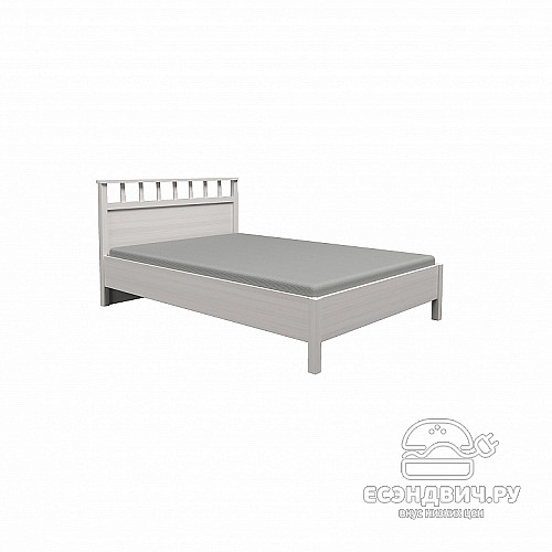 Кровать 1400 с ортопед.осн. L "Шерлок" (Ясень Анкор светлый)Gl/Sh48