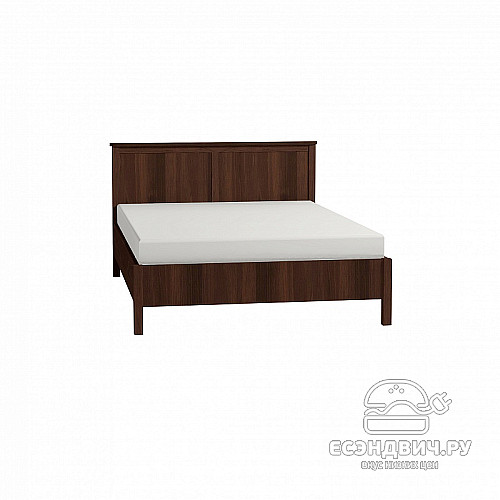 Кровать 1400 с ортопед.осн. "Шерлок" (Орех шоколадный)Gl/Sh43