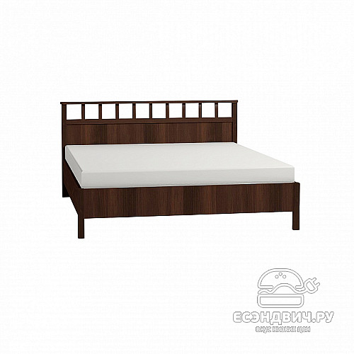 Кровать 1800 с ортопед.осн. L "Шерлок" (Орех шоколадный)Gl/Sh46