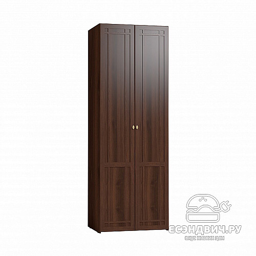 Шкаф 0,8 "Шерлок" (Орех шоколадный)Gl/Sh62