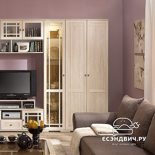 Шкаф S (штанга) 80*211*40 "Шерлок" (Дуб сонома)Gl/Sh11