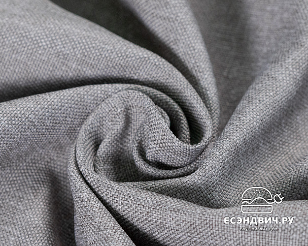 Кровать двухъярусная с диваном и лестницей-комодом "Лаворо" (Маренго/Рогожка Savana Plus Ash (AT)) D_B3